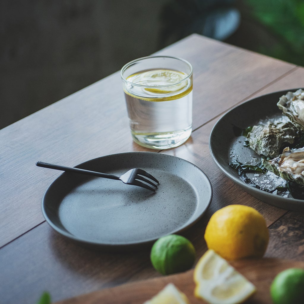 Salad Plate Stone 21cm (6 pcs)