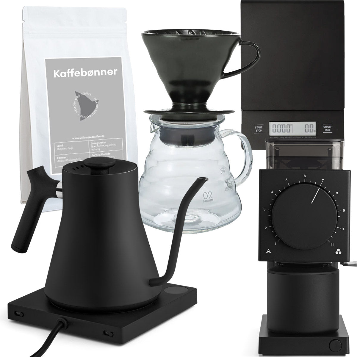 Complete premium set for pour over